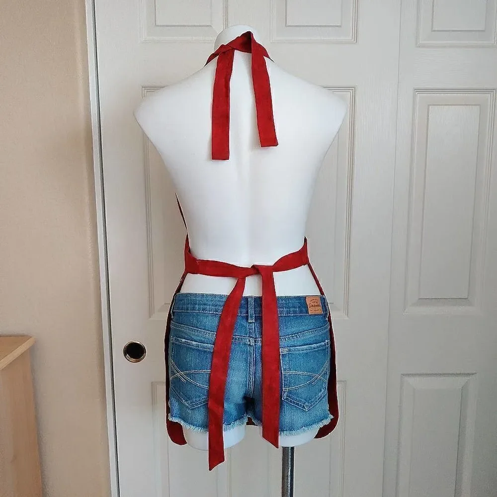 Skeletons and Roses Retro Hostess Apron